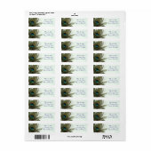 ピーコックフェザー差出人住所ラベル ラベル (フルシート)