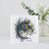 ピーコックフェザー招待状 招待状 (スタンド正面)