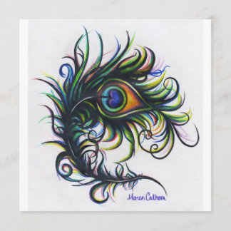 ピーコックフェザー招待状 招待状