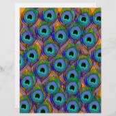 ピーコックフェザー紙 – トロピカルオレンジ (正面/裏面)