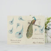 ピーコックフェザー結婚式 プログラム (スタンド正面)