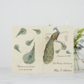 ピーコックフェザー結婚式 プログラム (スタンド正面)