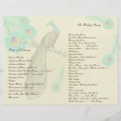 ピーコックフェザー結婚式 プログラム2 (裏面)