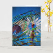 ピーコックフェザー風車 カード (黄色い花)