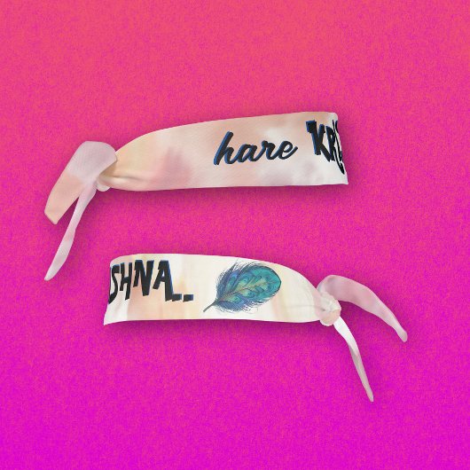 ピーコックフェザー・ヒンズー語 タイヘッドバンド