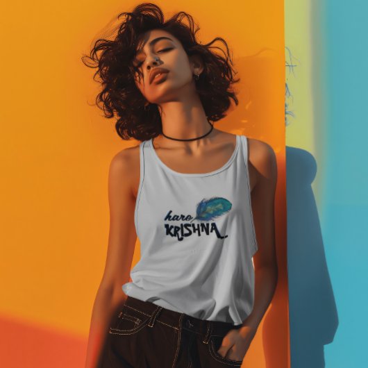 ピーコックフェザー・ヒンズー語 タンクトップ