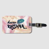 ピーコックフェザー・ヒンズー語 ラゲッジタグ (正面横)