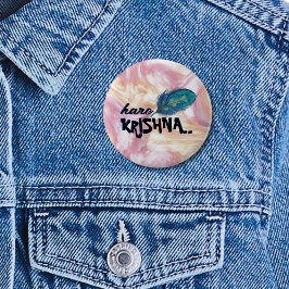 ピーコックフェザー・ヒンズー語 缶バッジ