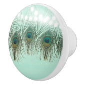 ピーコックフェザー&ライツシ素朴ックエレガント セラミックノブ (右)