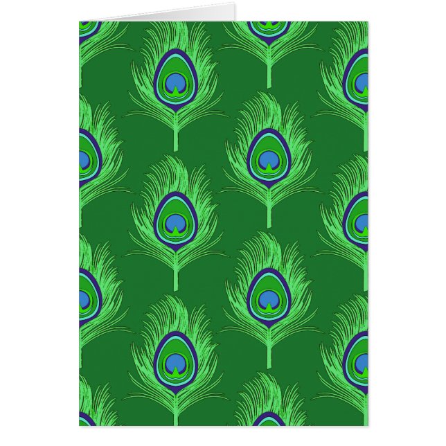 ピーコックフェザー、ライムグリーンのエメラルドグリーン (正面)