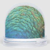 ピーコックフェザーIカラフル抽象芸術自然デザイン (裏面)