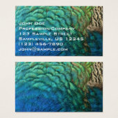 ピーコックフェザーIカラフル抽象芸術自然デザイン (正面&裏面)