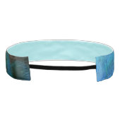 ピーコックフェザーIカラフル抽象芸術自然デザイン アスレチックヘッドバンド (裏面)