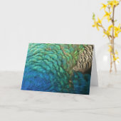 ピーコックフェザーIカラフル抽象芸術自然デザイン カード (黄色い花)