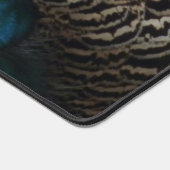 ピーコックフェザーIカラフル抽象芸術自然デザイン デスクマット (コーナー)