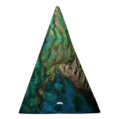 ピーコックフェザーIカラフル抽象芸術自然デザイン パーティーハット (右)