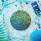 ピーコックフェザーIカラフル抽象芸術自然デザイン ペーパープレート (パーティー)