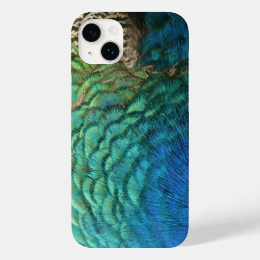 ピーコックフェザーIカラフル抽象芸術自然デザイン Case-Mate iPhoneケース (裏面)