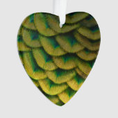 ピーコックフェザーIIカラフル自然 オーナメント (正面)