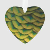 ピーコックフェザーIIカラフル自然 オーナメント (裏面)