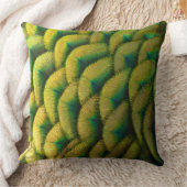 ピーコックフェザーIIカラフル自然 クッション (ブランケット)