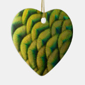 ピーコックフェザーIIカラフル自然 セラミックオーナメント (右)