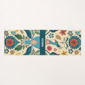 ピーコックフェストフローラカスタムパターン ヨガマット (正面(横))