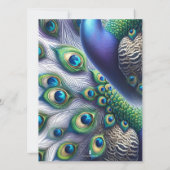 ピーコックフォーマル結婚式招待状 招待状 (裏面)