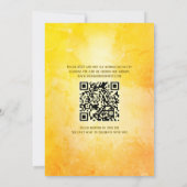 ピーコックフローラインディアン結婚ヒンドゥーのQRコード 招待状 (裏面)
