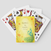 ピーコックフローラ結婚インディアン トランプ (裏面)