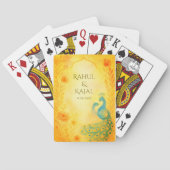 ピーコックフローラ結婚インディアン トランプ (裏面)