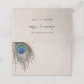 ピーコックフ結婚ェザーズ プレイスカード (外部開封)