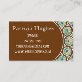 ピーコックフ縁どェザー 名刺 (裏面)