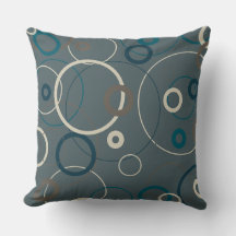 ピーコックブルーとグレーの円