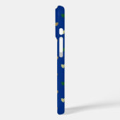 ピーコックブルーの水玉ハート Case-Mate iPhoneケース (裏面 / 左)