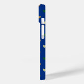 ピーコックブルーの水玉ハート Case-Mate iPhoneケース (裏面 / 左)