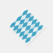 ピーコックブルーアーガイル小ダイヤモンド形 スタンダードカクテルナプキン (角)