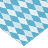 ピーコックブルーアーガイル小ダイヤモンド形 テーブルクロス (アングル)