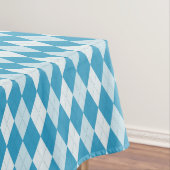 ピーコックブルーアーガイル小ダイヤモンド形 テーブルクロス (インサイチュ)