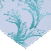 ピーコックブルーウォーターカラー テーブルクロス (アングル)