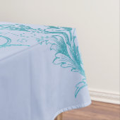 ピーコックブルーウォーターカラー テーブルクロス (インサイチュ)