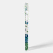 ピーコックブルーグリーンパターンフローラ Case-Mate iPhoneケース (裏面 / 左)