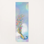 ピーコックブルーピンクヨガマット ヨガマット (正面)