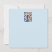 ピーコックブルーフラット誕生日カード カード (裏面)