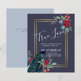 ピーコックブルーブルガンディーウィンター秋の結婚式