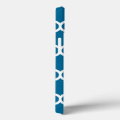 ピーコックブルーホワイトモロッコクローバーパターン#5 Case-Mate iPhoneケース (裏面 / 右)