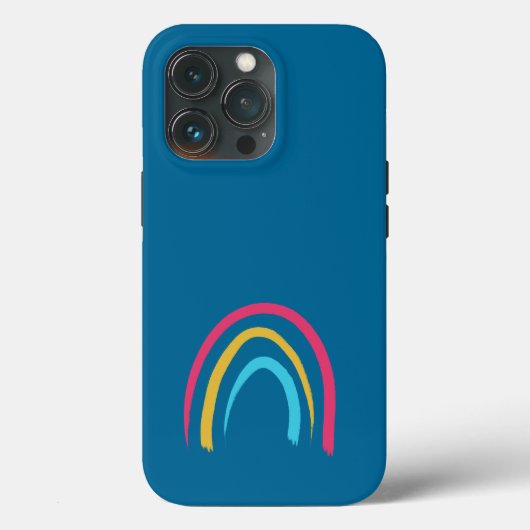 ピーコックブルーレインボー Case-Mate iPhoneケース (裏面)