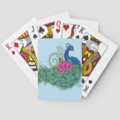 ピーコックブルーロータスフラワーヘンナ トランプ (裏面)