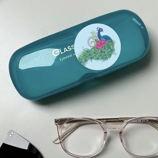 ピーコックブルーロータスフラワーヘンナ ラウンドシール