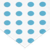 ピーコックブルー水玉模様サークル テーブルクロス (アングル)